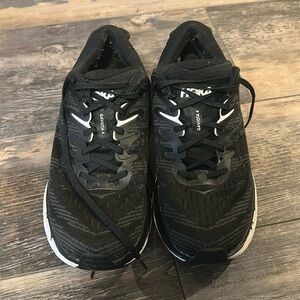 (9.5 D) Women’s Hoka Gaviota 4 Running Shoes Black & White